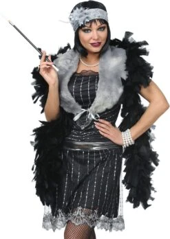 20s Flapper Accessoire Set Grijs Dames -Halloween-Kostuums 20s flapper accessoire set grijs dames 4