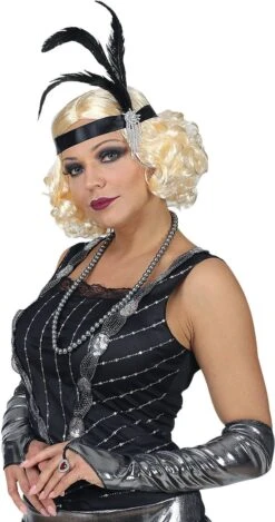 20s Pruik Dames Zwart -Halloween-Kostuums 20s pruik dames zwart 3
