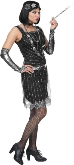 30s Flapper Jurk Dames -Halloween-Kostuums 30s flapper jurk dames 5