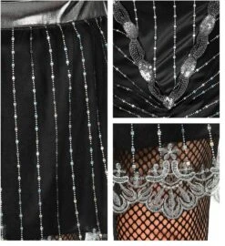 30s Flapper Jurk Dames -Halloween-Kostuums 30s flapper jurk dames 6