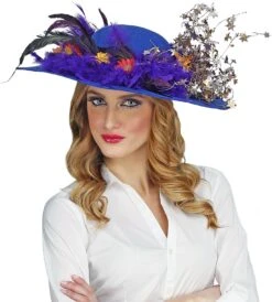 60s Dames Hoed Blauw -Halloween-Kostuums 60s dames hoed blauw 5