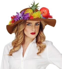 60s Dames Hoed Bruin -Halloween-Kostuums 60s dames hoed bruin 3