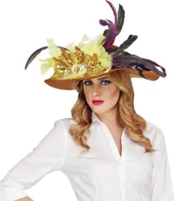 60s Dames Hoed Bruin -Halloween-Kostuums 60s dames hoed bruin 4