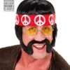 60s Hippie Pruik Zwart -Halloween-Kostuums 60s hippie pruik zwart 0