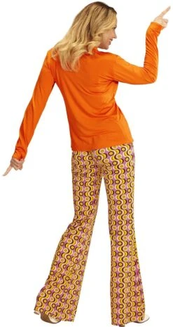 70s Blouse Dames Oranje -Halloween-Kostuums 70s blouse dames oranje 2