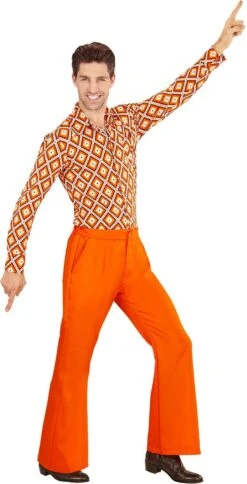 70s Broek Oranje -Halloween-Kostuums 70s broek oranje 3