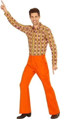 70s Broek Oranje -Halloween-Kostuums 70s broek oranje 4
