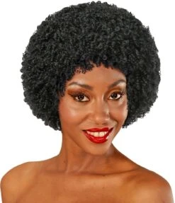 70s Disco Afro Pruik Zwart -Halloween-Kostuums 70s disco afro pruik zwart 5