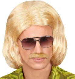 70s Disco Pruik Blond Mannen -Halloween-Kostuums 70s disco pruik blond mannen 4