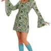 70s Groovy Jurk -Halloween-Kostuums 70s groovy jurk 0