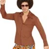 70s Shirt Bruin -Halloween-Kostuums 70s shirt bruin 0