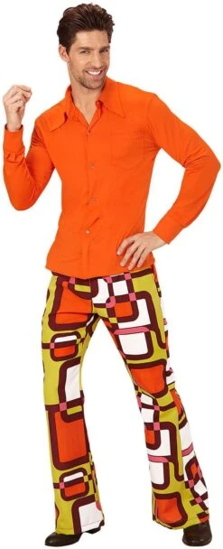 70s Shirt Oranje -Halloween-Kostuums 70s shirt oranje 3