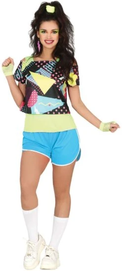 80s Fitness Outfit Dames