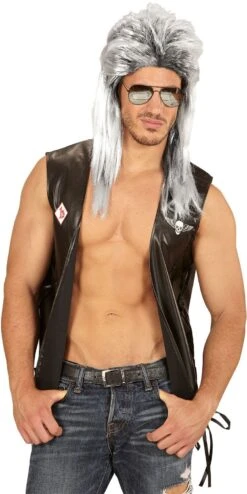 80s Pruik Grijs -Halloween-Kostuums 80s pruik grijs 3