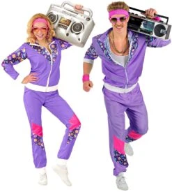 80s Trainingsoutfit Paars Vrouw -Halloween-Kostuums 80s trainingsoutfit paars vrouw 6