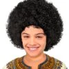 Afro Kinder Pruik Zwart -Halloween-Kostuums afro kinder pruik zwart 0