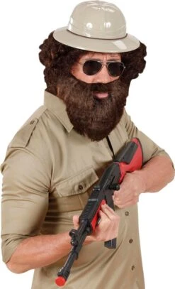 Baard Met Snor Bruin -Halloween-Kostuums baard met snor bruin 2