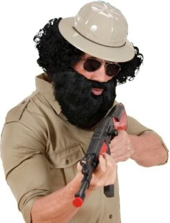 Baard Met Snor Zwart -Halloween-Kostuums baard met snor zwart 2