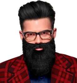 Baard Met Snor Zwart -Halloween-Kostuums baard met snor zwart 6