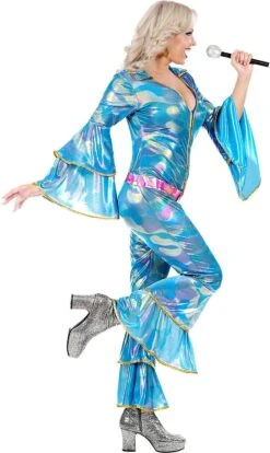 Blauw Disco-outfit Dames -Halloween-Kostuums blauw disco outfit dames 4
