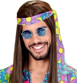 Blauwe 70s Bril -Halloween-Kostuums blauwe 70s bril 5