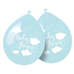 Blauwe Babyshower Jongen Ballonnen 8 Stuks