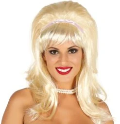 Blonde Barbie Pruik