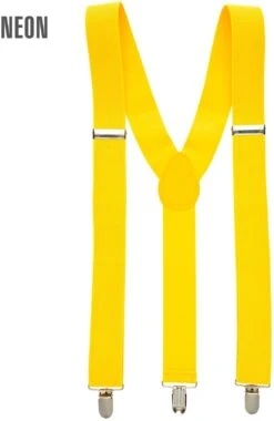 Bretels Geel -Halloween-Kostuums bretels geel 6