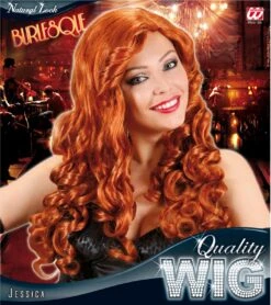 Burlesque Pruik Rood -Halloween-Kostuums burlesque pruik rood 2