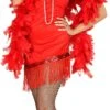 Charleston Flapper Jurk Rood -Halloween-Kostuums charleston flapper jurk rood 0