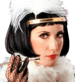 Charleston Pruik Zwart