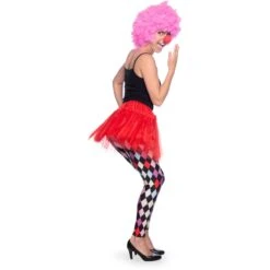 Clown Harlekijn Legging Ruitjes Dames -Halloween-Kostuums clown harlekijn legging ruitjes dames 2