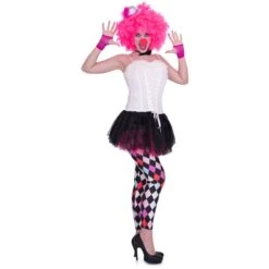 Clown Harlekijn Legging Ruitjes Dames -Halloween-Kostuums clown harlekijn legging ruitjes dames 6