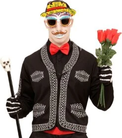 Day Of The Dead Bril Met Snor En Tanden -Halloween-Kostuums day of the dead bril met snor en tanden 4