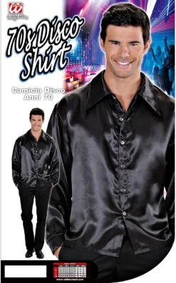 Disco Blouse Zwart -Halloween-Kostuums disco blouse zwart 2