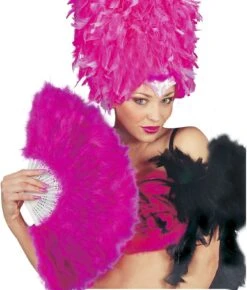 Donker Roze Handwaaier Carnaval