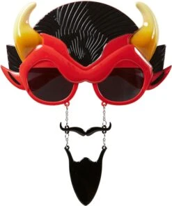 Duivel Bril Met Snor En Baardje