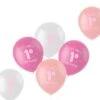 Eerste Verjaardag Ballonnen Roze 6 Stuks -Halloween-Kostuums eerste verjaardag ballonnen roze 6 stuks 0