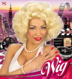 Filmster Pruik Blond -Halloween-Kostuums filmster pruik blond 1