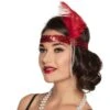 Flapper Hoofdband Pailletten Rood -Halloween-Kostuums flapper hoofdband pailletten rood 0