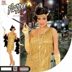 Flapper Jurk Goud -Halloween-Kostuums flapper jurk goud 4