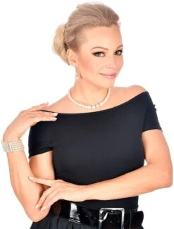 Flapper Parel Armband Met Strass