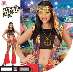 Flower Power Carnavalskleding Dames -Halloween-Kostuums flower power carnavalskleding dames 3