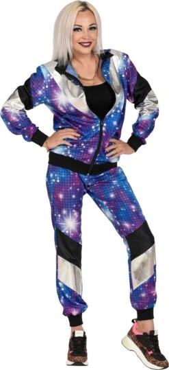 Fout 80s Discobal Trainingspak Volwassenen -Halloween-Kostuums fout 80s discobal trainingspak volwassenen 1