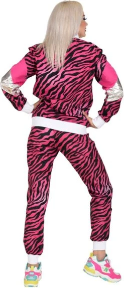 Fout 80s Roze Tijger Trainingspak Heren -Halloween-Kostuums fout 80s roze tijger trainingspak heren 2