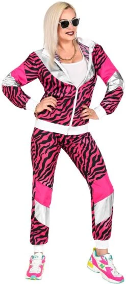 Fout 80s Roze Tijger Trainingspak Heren -Halloween-Kostuums fout 80s roze tijger trainingspak heren 4