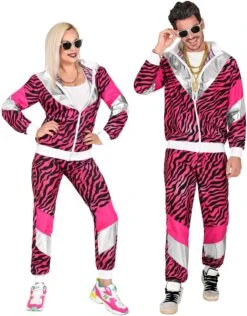 Fout 80s Roze Tijger Trainingspak Heren -Halloween-Kostuums fout 80s roze tijger trainingspak heren 7