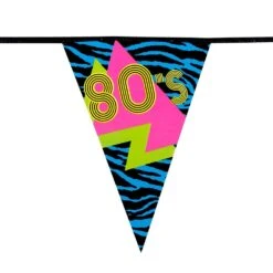 Foute Jaren 80 Thema Vlaggenlijn -Halloween-Kostuums foute jaren 80 thema vlaggenlijn 2