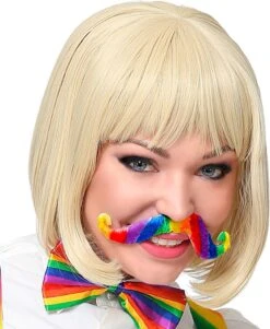 Foute Regenboog Snor Heren -Halloween-Kostuums foute regenboog snor heren 2