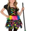 Gekleurde Heks Outfit Meisjes -Halloween-Kostuums gekleurde heks outfit meisjes 0